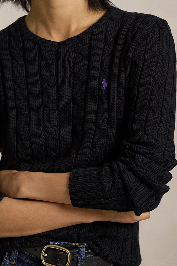 ΠΛΕΚΤΟ POLO RALPH LAUREN - 001 POLO BLACK / BLACK